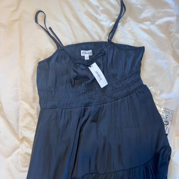 NWT The Drop Womens Tavia Tie-Front Tiered Maxi Dress - Picture 2 of 2